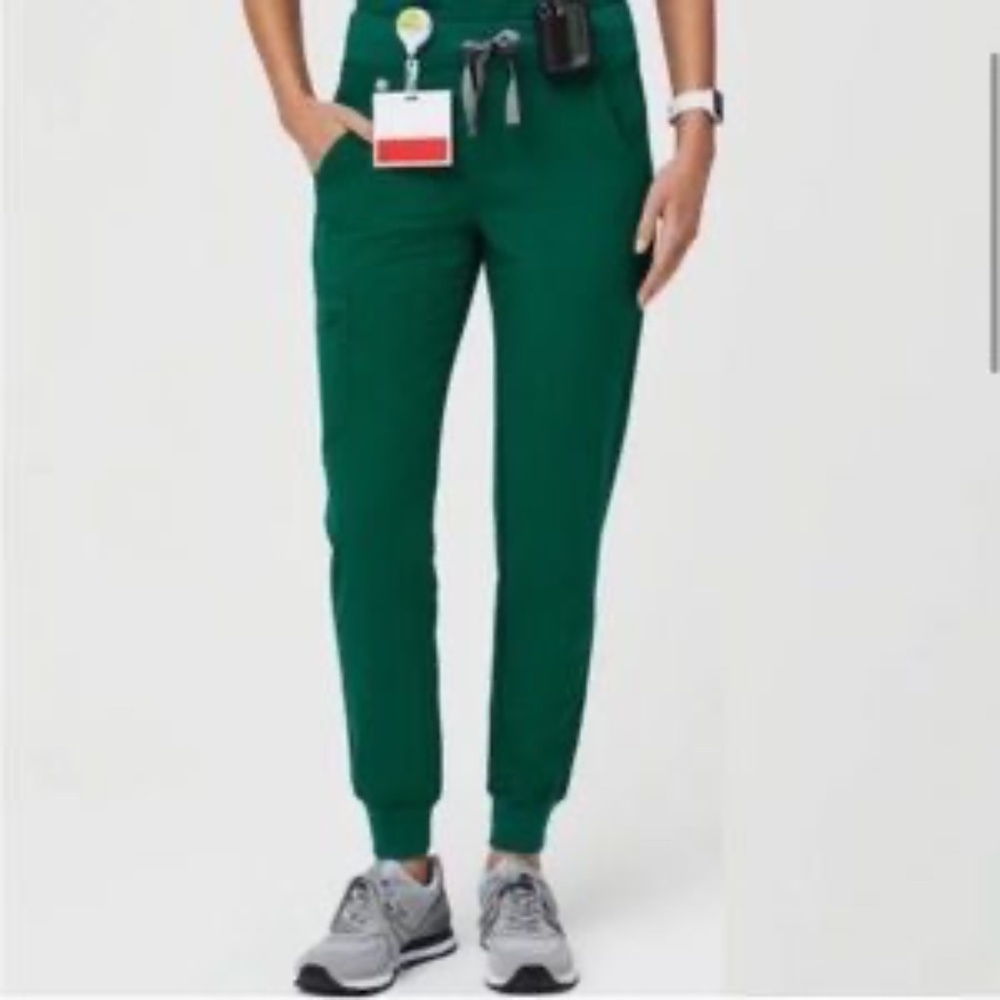 Figs Hunter Green Zamora Jogger Scrub Pants